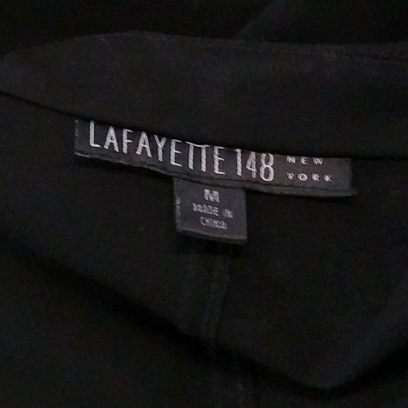 LAFAYETTE 148 Women’s Medium Black Snap Button Blazer Jacket - Picture 7 of 7